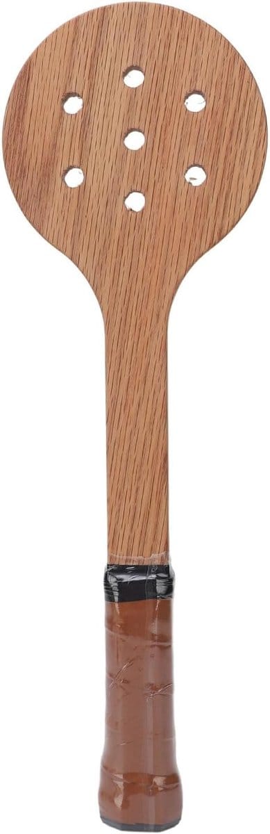 Tennisracket van hout voor training, lichte en responsieve tennislepel voor binnen en buiten, ideaal voor padel en tennis oefeningen