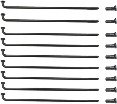 Fietsspaken RVS - Fietswiel Spaken - Wiel Reparatie - Roestvrij Staal - 251 mm - Zwart