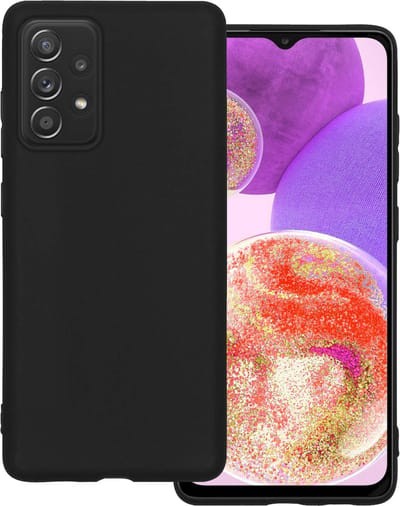Hoesje Geschikt voor Samsung Galaxy A23 - Sterk & Shockproof - Hoes Cover - Siliconen Case - Zwart