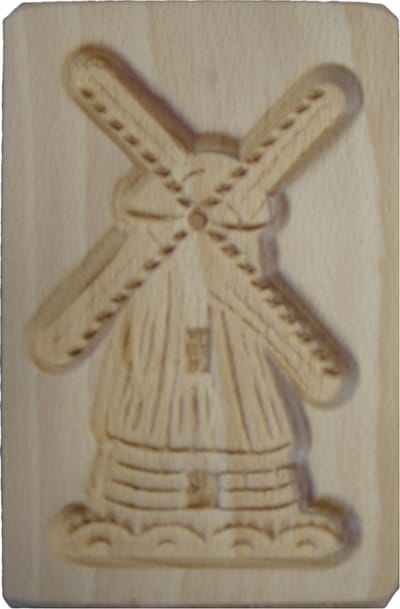 Kitchen Basics Speculaasplank - Molen / incl. receptsticker