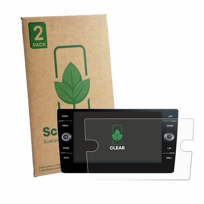 2 Stuks Screenprotector voor Volkswagen T6.1 California Discover Media 8" (2020-2024) - Hoogwaardige Beschermfolie transparant