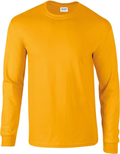 Gildan Ultra Cotton™ Classic Fit Adult Long Sleeve T-Shirt GI2400 - Gold - XXL