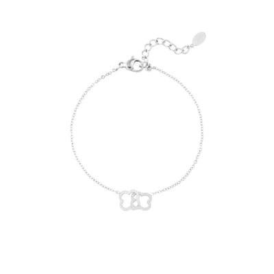 Linked Luck Armband | RVS (verkleurt niet) | Zilverkleurig | Yehwang | Cadeau voor haar | Beste cadeau