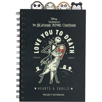 The Nightmare Before Christmas - Disney Notebook - Love You To Death - voor Geen - zwart