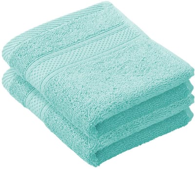 De Witte Lietaer Gastendoekje Stephanie Plume - 30 x 50 cm - 2 stuks - Groen - Katoen