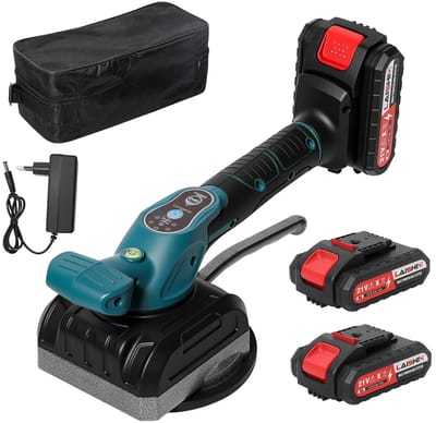 Cherrys Finds - Tegelmachine - 200kg - Draadloze - Elektrische Tegellegmachine - Tegel Nivellering Machine - Voor Het Verplaatsen En Leggen Van Vloer- En Wandtegels - 5 Instelbare Snelheiden - Superieure Zuigkracht - Blauw en Zwart