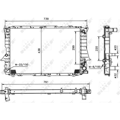 Radiator, motorkoeling NRF 51319