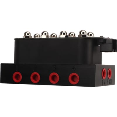 Luchtvering Kleppenblok 12V 8 Kleppen Luchtvering Manifold Balg Afstandsbediening voor black