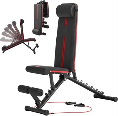 SP® Fitnessbank - Bureau - Trainingsbank - Zwart - 117cm x 43cm x 44cm