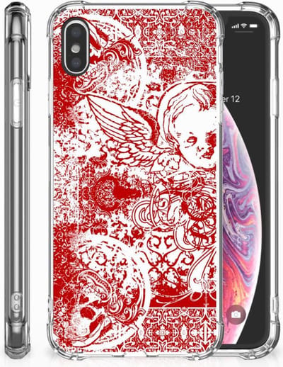 Extreme Case Apple iPhone Xs Max Angel Skull Rood
