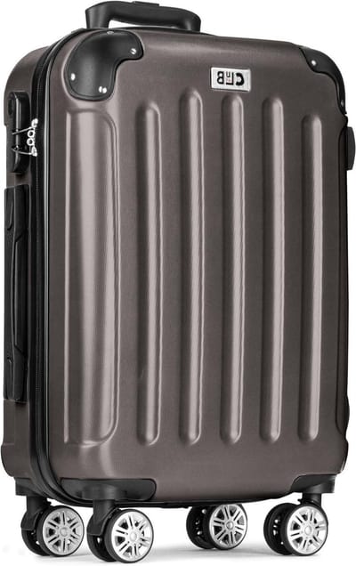 Grote Koffer - Reiskoffer Trolley - Lange Reizen - Lichtgewicht ABS - 75 cm - Donkergrijs