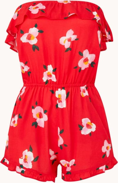 Banana Moon Gatlin Sunnyside playsuit met bloemenprint - Rood - Maat M