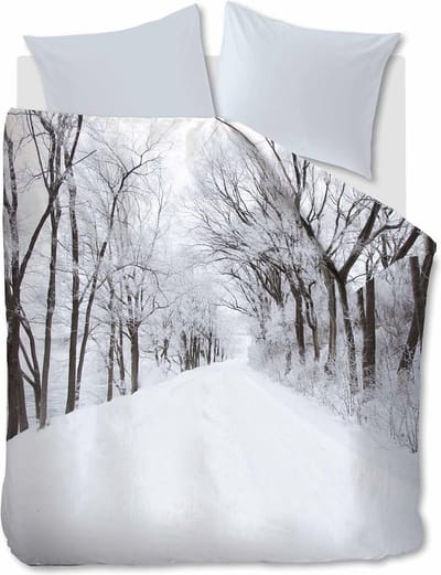 Ambiante Amira dekbedovertrek - Tweepersoons - 200x200/220 - Wit