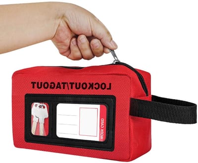 Grote Opbergzak voor Lockout Tagout, Ideaal voor Opslag van Lockout Tags en Circuit Breakers, Duurzame en Ruime Lockout Oplossing