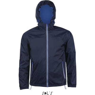 SOL'S Unisex Lined Windbreaker Skate Jacket L947 - Navy/Royal Blue 241 - S