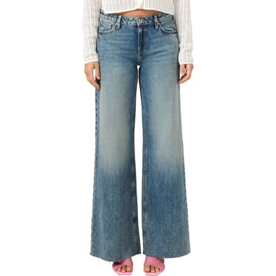 s.Oliver -qs Jeans Blue Denim Maat: W38L32 | Wijde Broeken Outlet | Dames | Blauw