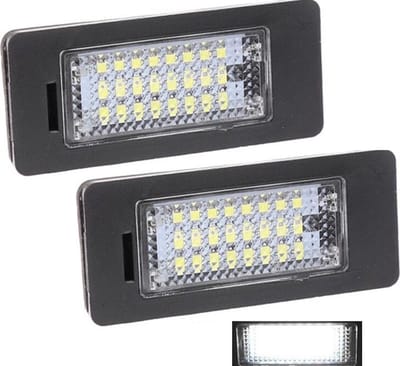 TLVX Led Kenteken Units Canbus geschikt voor BMW / LED kentekenverlichting / Storingsvrij / 12V / License Plate Light for E81 / E82 / E90 / E91 / E92 / E93 / E60 / E61 / E39 X1 / E84 X5 / E70 X6 / E71 (set, 2 stuks)