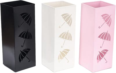 Parapluhouder - Paraplurek - Entree Organiseren - Stijlvol Design - 16x16x42cm - Zwart