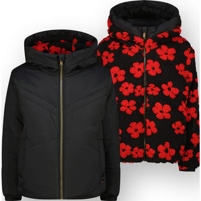 Vingino Girls Tara Jacket Outdoor Deep Black Taglia: 16 | Giacche Outlet | kids | Nero