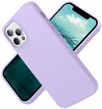 Nano Hoesje siliconen Backcover - Soft TPU case Geschikt voor iPhone 12 Pro Max (6.7 inch) - Lila