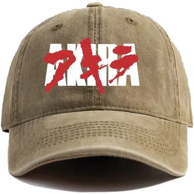 Zomer Akira Baseballpet Verweerde Petten Anime Japanse Pet Mannen Retro Buiten Zomer Verstelbare Papa Pet Mode Adjustable gray