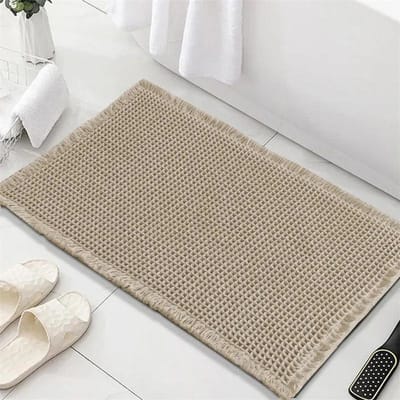 1PC Super Absorberende Ruit Badmat Machinewasbare Badkamerkleden Antislip Superzachte Badkuipgebiedmat voor Slaapkamer en Keuken 17x24inch(43x61cm)