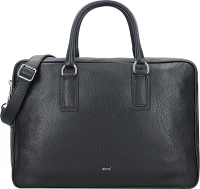abro Adria Schoudertas Leer 39 cm - Dames - black-nickel