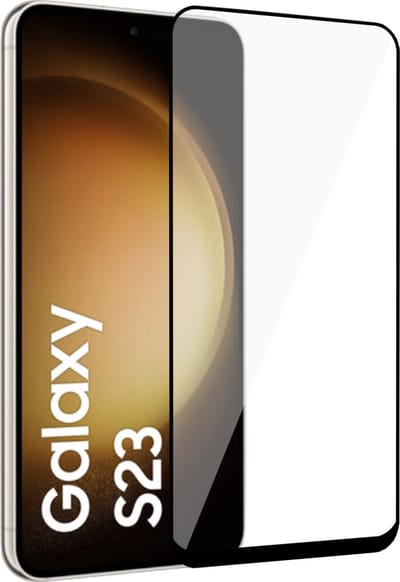 Screenprotector geschikt voor Samsung S23 – Full Screen Protector Tempered Glass