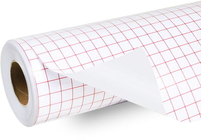 Grid Transfer Tape Roll - Red - 30 x 1500 cm