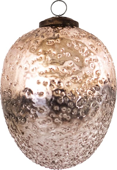 Clayre & Eef Kerstbal Overig Ø 9 cm Roze Glas Kerstballen