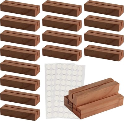 16 Stuks Houten Kaarthouders voor Menu, Foto, Tafel of Naamkaartjes