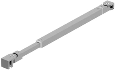 FugaFlow Eccelente Vetro Verstelbare Stabilisatiestang - 73-120cm - Geborsteld RVS PVD (RVS)