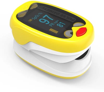 Yonker Kinder Pulse Oximeter – Draagbare en Nauwkeurige Vingertop Oximeter voor Kinderen(Kip)