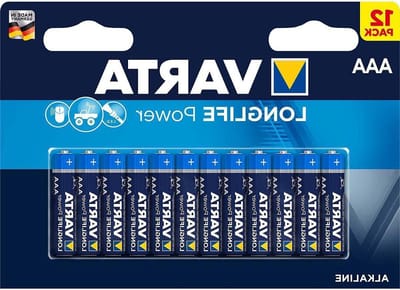 AAA Batterijen - Micro Batterijen - Apparaten Voeden - Longlife Power - 12 stuks - Zilver