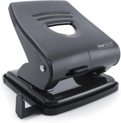 2-Gaten Perforator Metaal Rood met Hoge Capaciteit tot 30 Vel