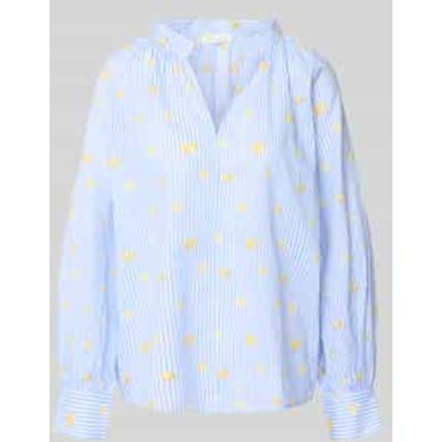 relaxed fit blouse met V-hals