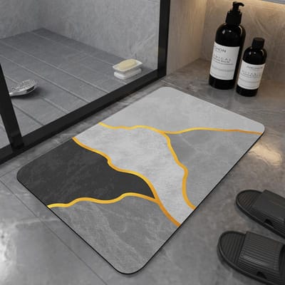Badkamer Diatomeeënaarde Mat Toilet Vuil Water Absorberend Makkelijk Te Onderhouden Voetmat Huishouden Sneldrogend Antislip Mat 40 * 60Cm