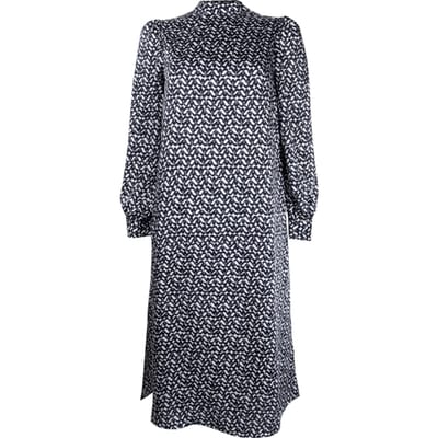 Rich & Royal Midi Dress With Button Details Recycled Black Größe: 34 | Midikleider Outlet | Damen | Schwarz