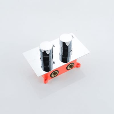 FugaFlow Eccelente Sobrado Badkamer Thermostatische Inbouwkraan - inclusief inbouwdeel - chroom
