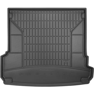 Frogum DryZone - Kofferbakmat / Kofferbakmat - Geschikt voor Audi Q7 II vanaf 2015 - 5 & 7 personen (3de zitrij ingeklapt) - Organizer Functie - TPE Rubber - Zwart