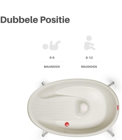 Zyrex® baby badje met standaard - baby badje - babybadje met standaard - 2-in-1 babybad - Grijs - 67cm x 55cm x 74cm