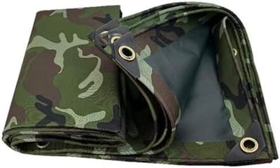 Waterdicht Zeil - Beschermhoes Canvas - Buiten Beschermen - Versterkte Randen - 1.2 x 1.8m - Camouflage