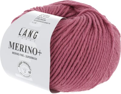 Lang Yarns Merino Plus - 265 framboos - Merinowol Garen