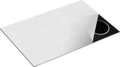 Chefcare Inductie Beschermer Witte Muur - Beton - 80x50 cm - Afdekplaat Inductie - Kookplaat Beschermer - Inductie Mat