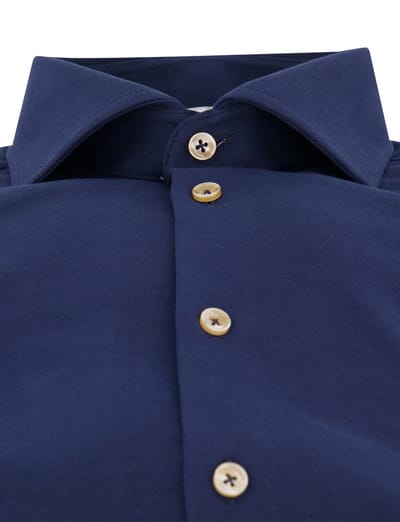Ledub business overhemd donkerblauw