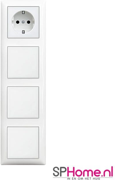 Busch-Jaeger Inbouw Wandcontactdoos 1x Schakelaar 3x