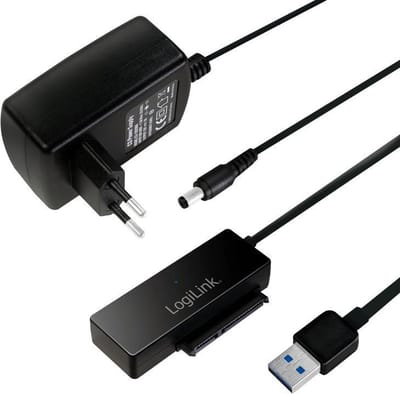 LogiLink AU0050 basisstation voor opslagstations USB 3.0 Type-A Zwart