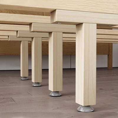Massief houten poten - Meubelsteun Bankpoot - Meubels Versterken - In hoogte verstelbaar - 45 cm - Houtkleur