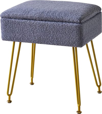 DailySupplies® Make up Stoel - Kaptafel Kruk - Visagie - Blauw