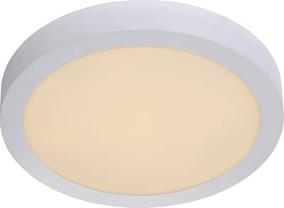Lucide BRICE-LED - Plafonnière (Plafondlamp) Badkamer - Ø 30 cm - LED Dimbaar - 1x30W 3000K - IP44 - Wit